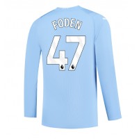 Camisa de time de futebol Manchester City Phil Foden #47 Replicas 1º Equipamento 2023-24 Manga Comprida